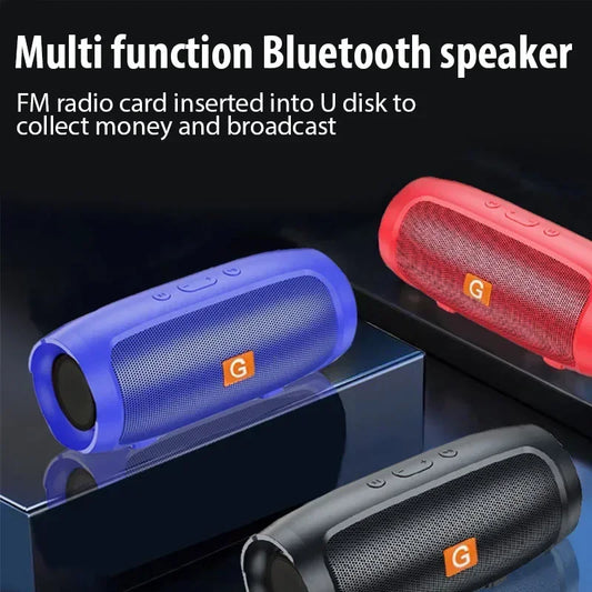 Portable Bluetooth Speakers Stereo Waterproof Wireless Support FM Radio TF Card