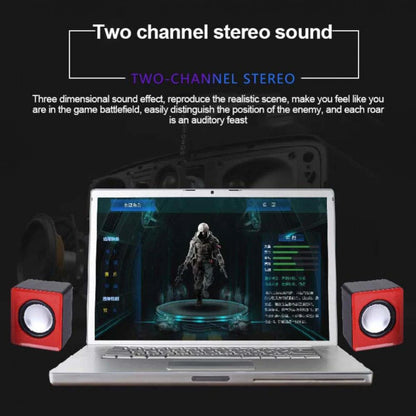 Mini Speaker For Computer PC Laptop Desktop Sound Box Music Audio System Stereo Set