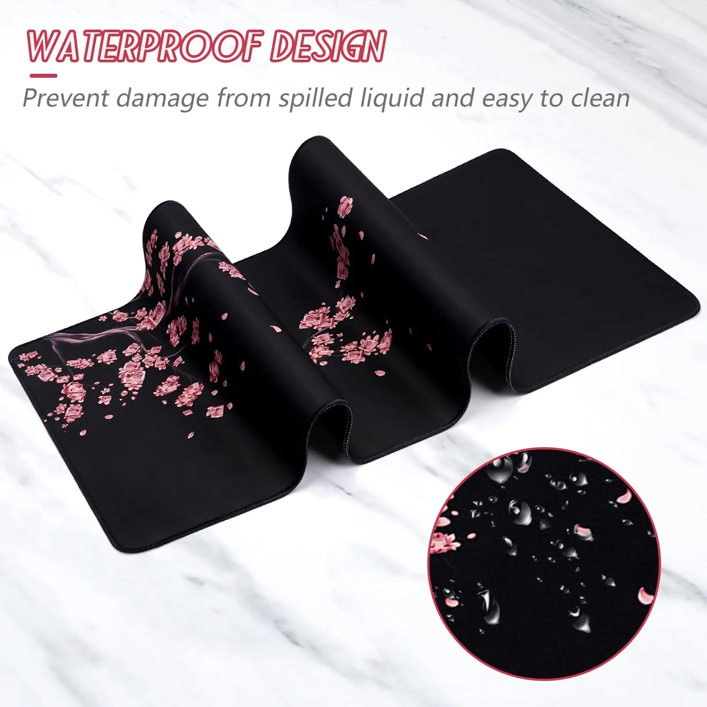 1PC Large Mouse Pads For Desk, Gaming Mouse Pad, Mouse Pad with Stitched Edges and Non-Slip Rubber Base, Extended Mouse Pad