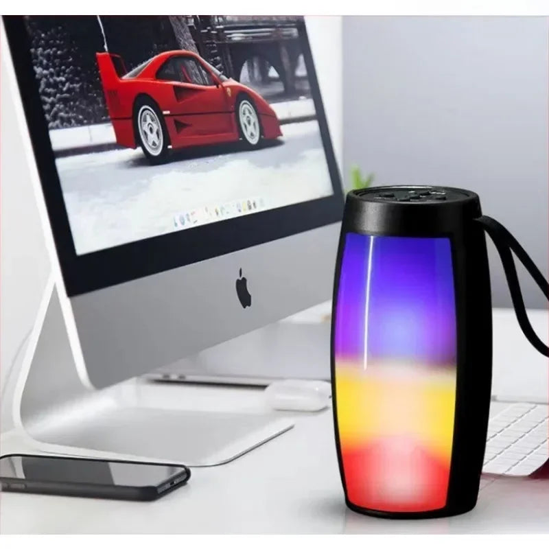 1202 TWS Bluetooth Speaker Portable Wireless Heavy Bass Outdoor Small High Volume Household Music Box with Battery