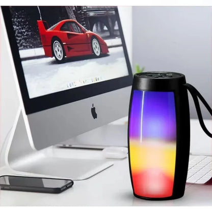 1202 TWS Bluetooth Speaker Portable Wireless Heavy Bass Outdoor Small High Volume Household Music Box with Battery