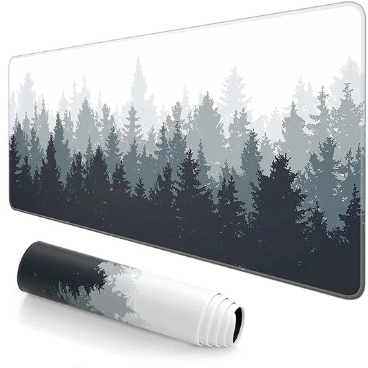 YurTechh Forest XXL Mouse Pad Gamer Black Desktop Mousepad